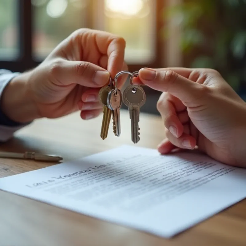 Przekazanie kluczy do mieszkania po podpisaniu aktu darowizny u notariusza
