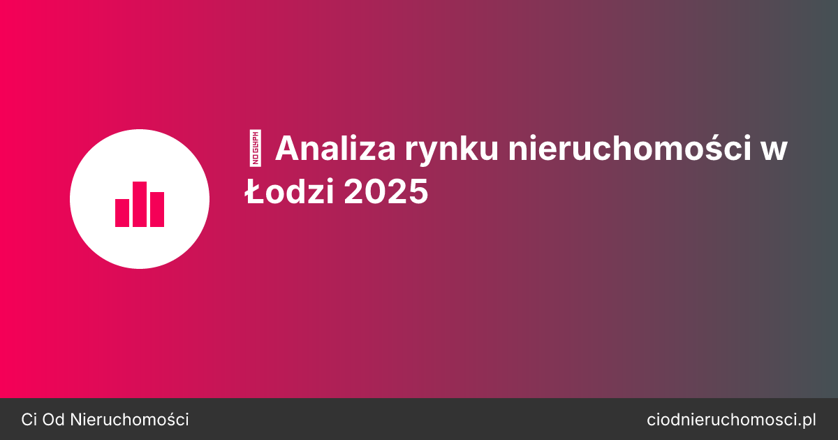📊 Analiza rynku nieruchomości w Łodzi 2025